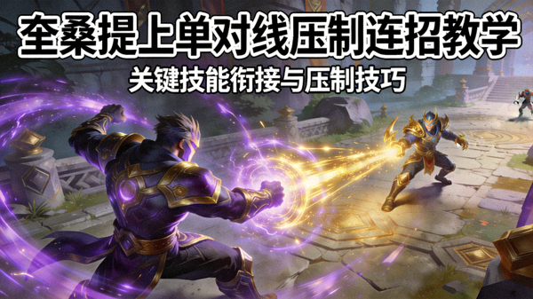 英雄联盟上单奎桑提对线压制连招教学封面